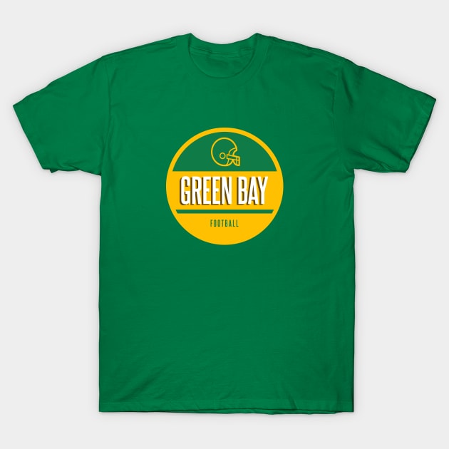 green bay retro football T-Shirt by BVHstudio